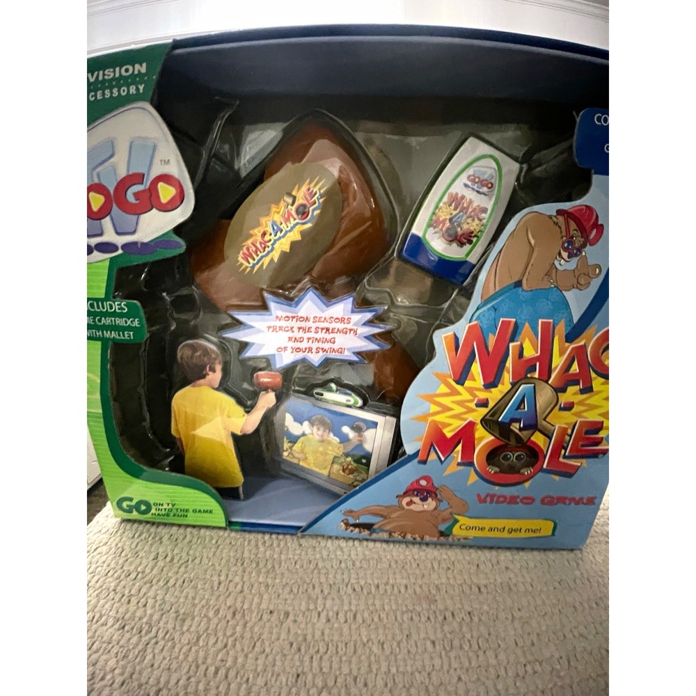 GoGo Whack-A-Mole Video Vision Accessory Wireless Mallet w/ Cartridge 2004